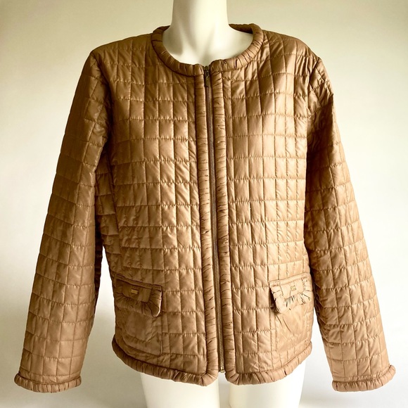 Chico's Tan Quilted Puffer Jacket - Picture 2 of 15